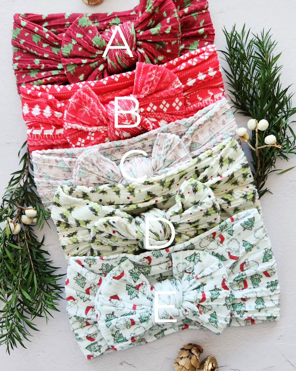 Christmas Cable Knit Headwraps
