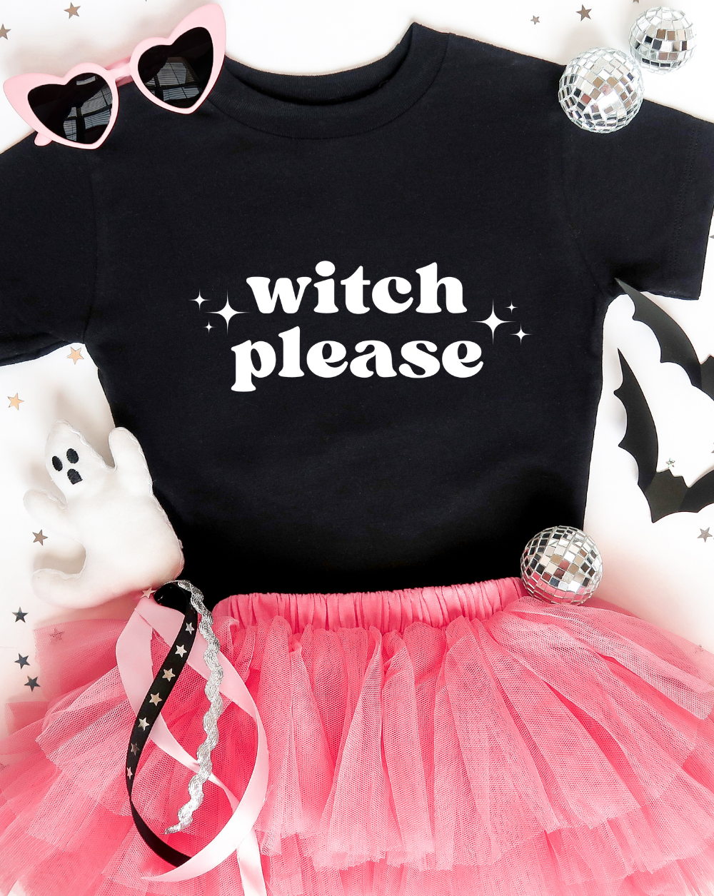 witch please toddler halloween tshirt