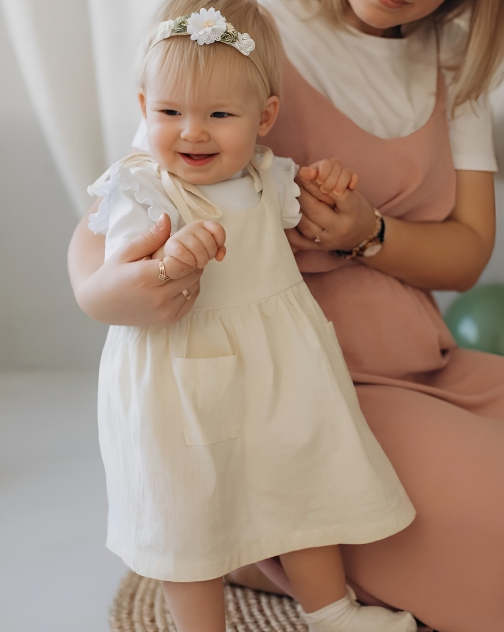 Camila Linen Dress | Ivory