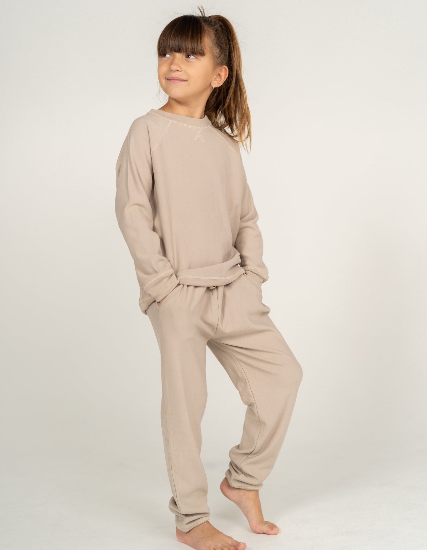 Bamboo Fleece Sweat Pants (Taupe)