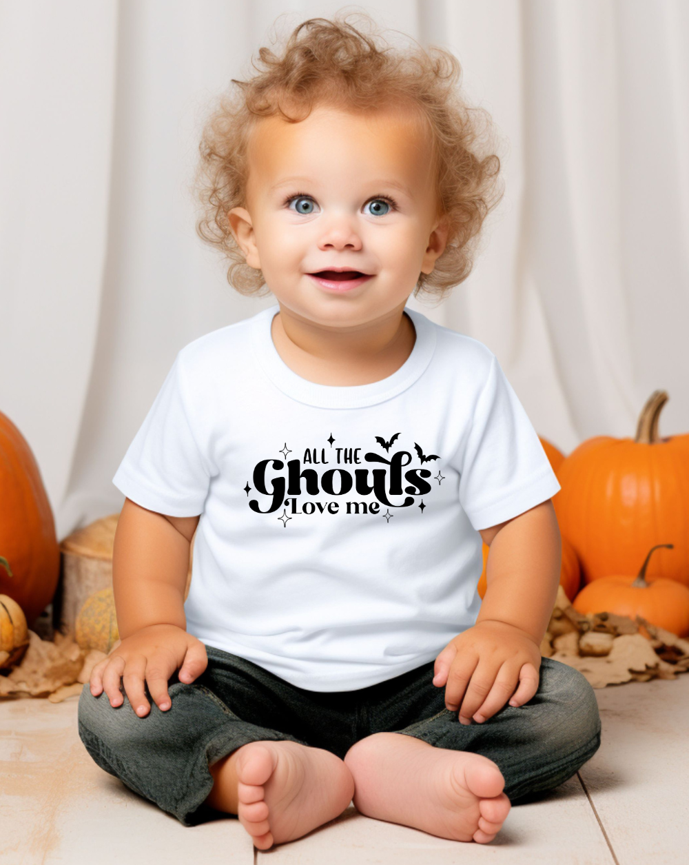 all the ghouls love me baby onesie