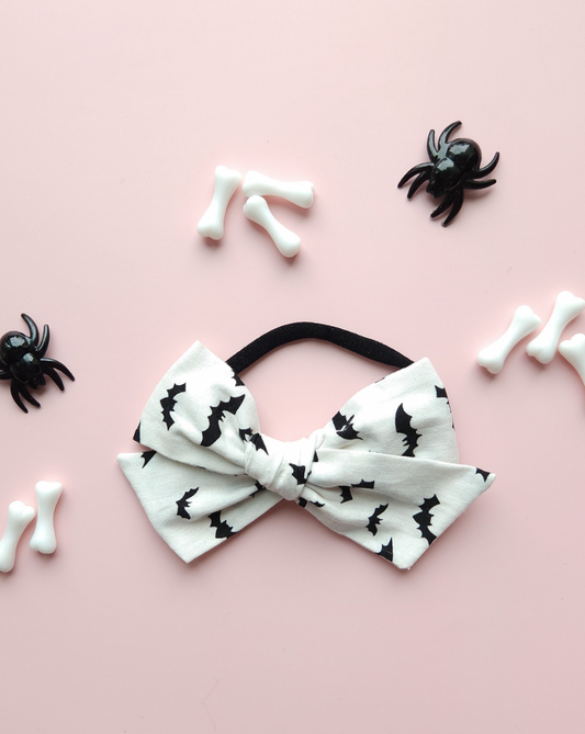 bat Halloween baby toddler hair bow
