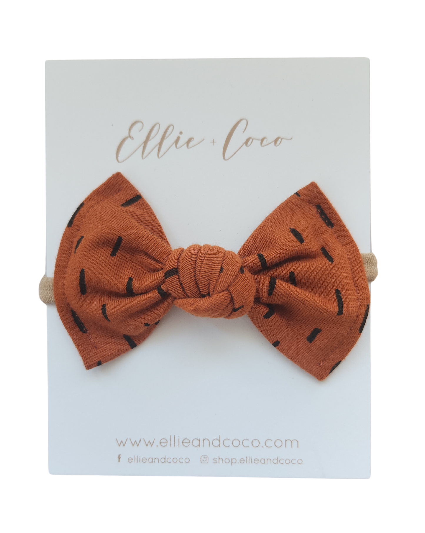 fall halloween knotted baby bow headband hairclip