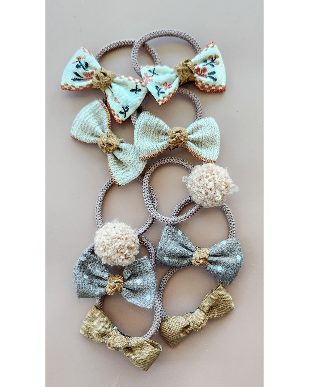boho pigtail bows