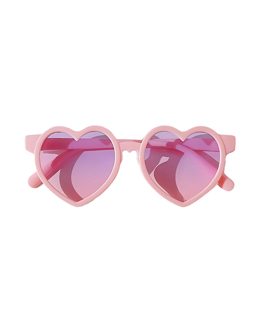 pink heart shaped baby sunglasses retro