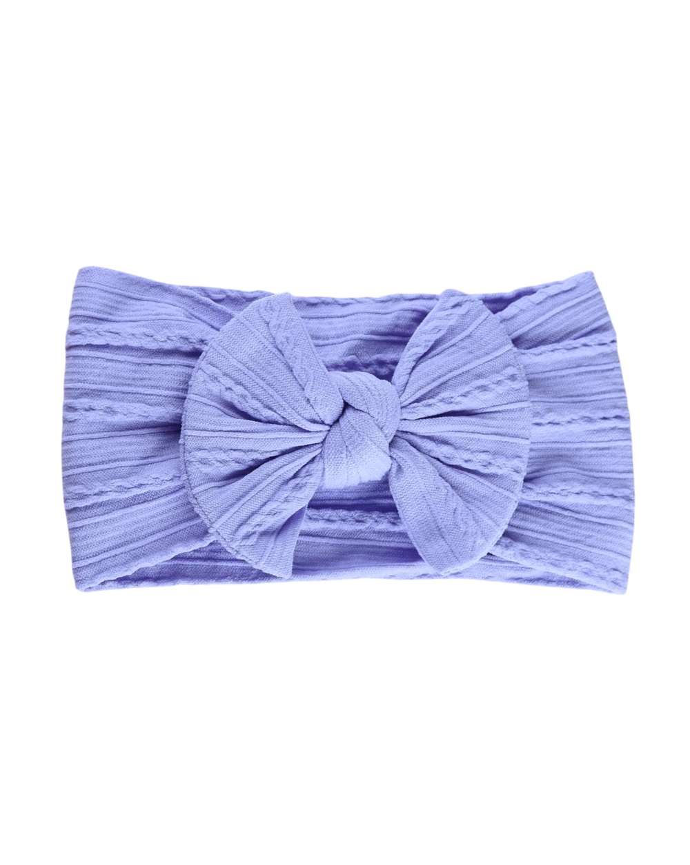 soft and stretchy purple baby headwrap