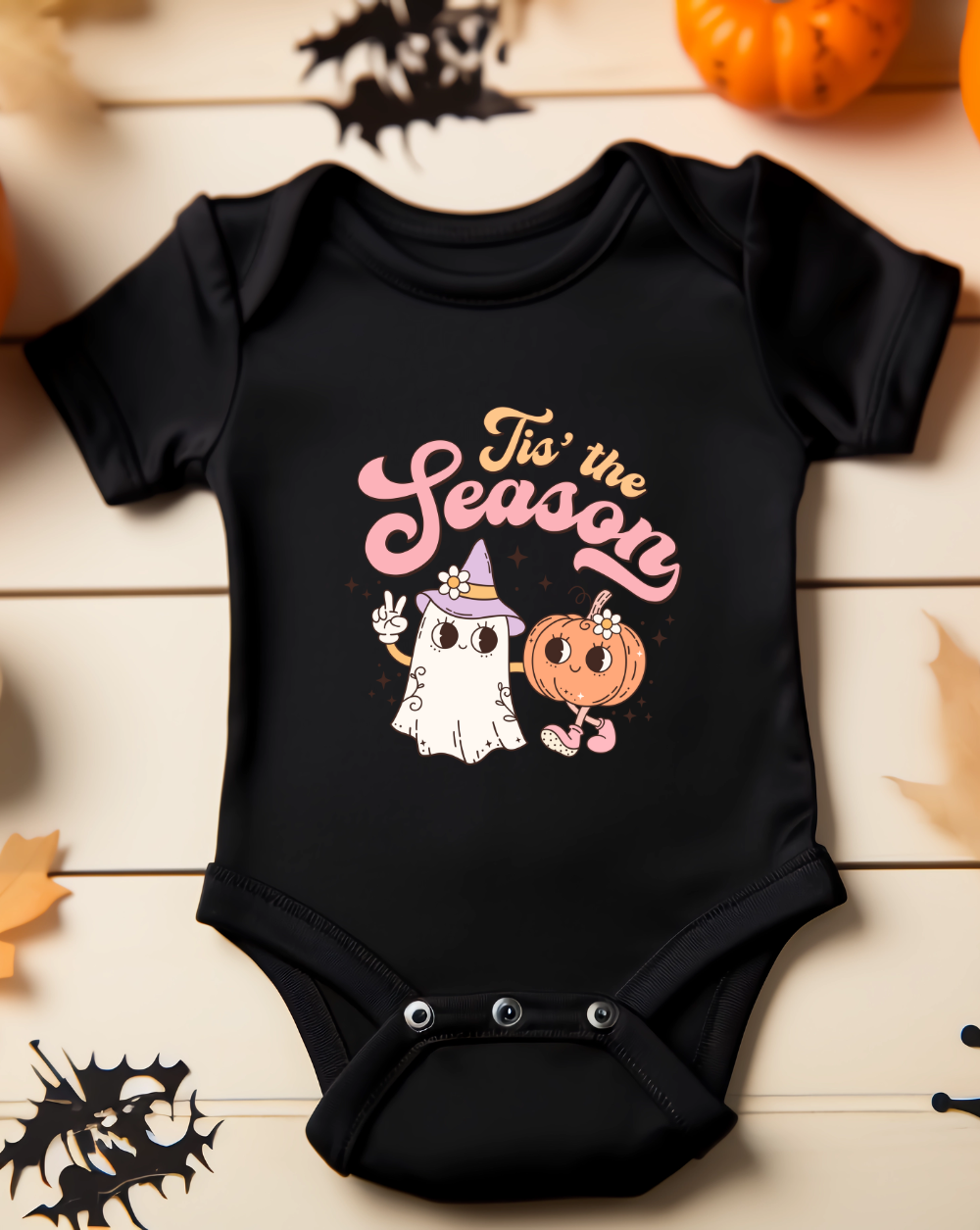 tis the season baby halloween onesie