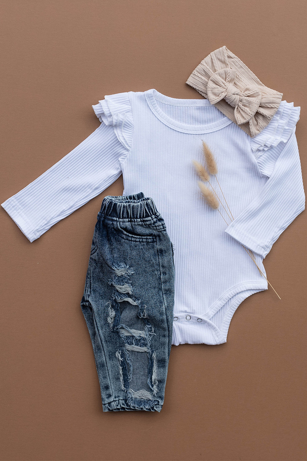 Baby headband and outfit.
