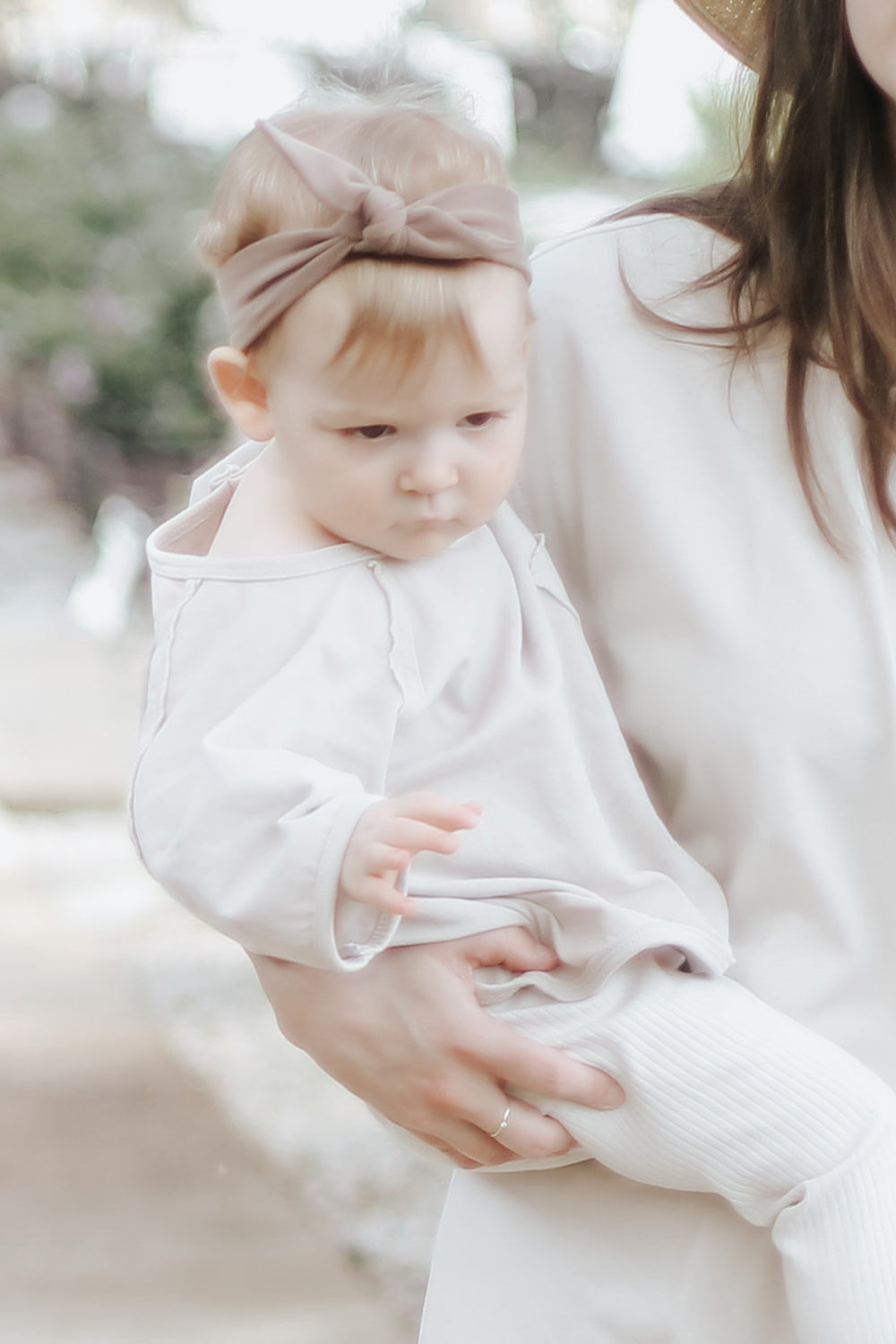 Baby headband for boho photoshoot.
