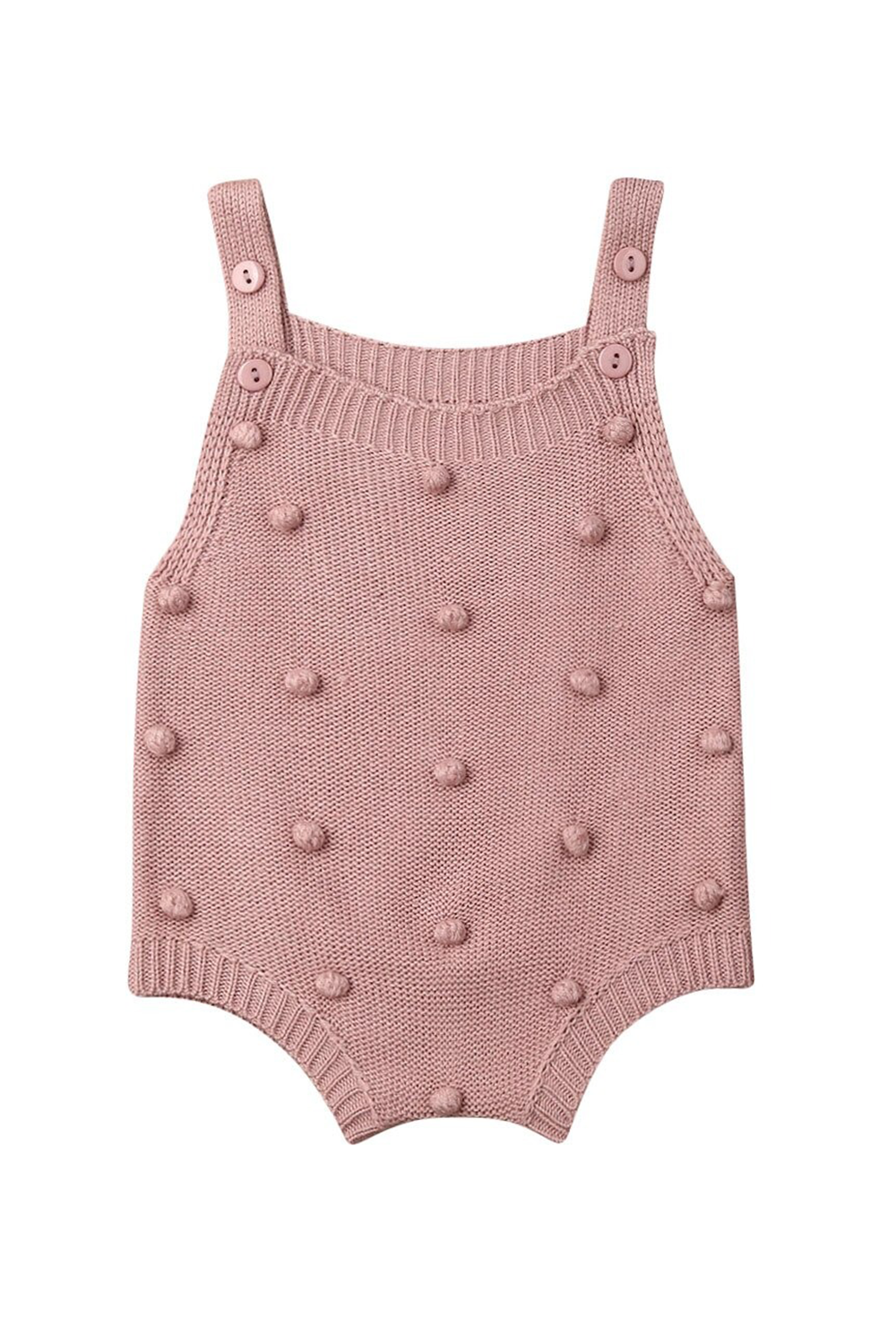 Pom Pom Romper | Rose