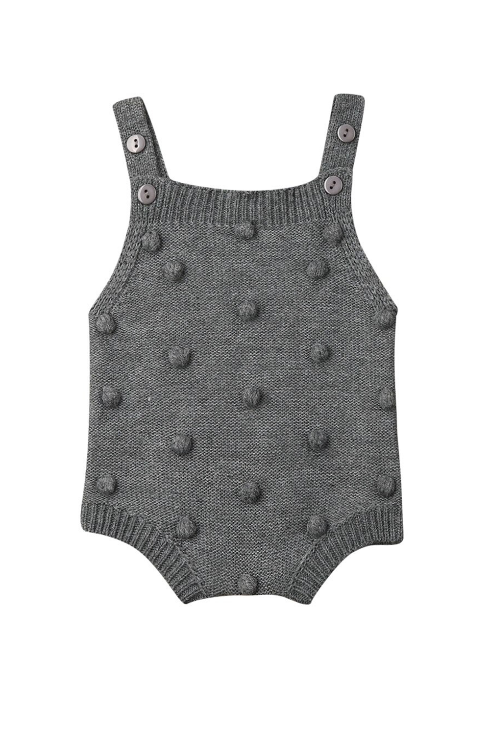 Pom Pom Romper | Grey