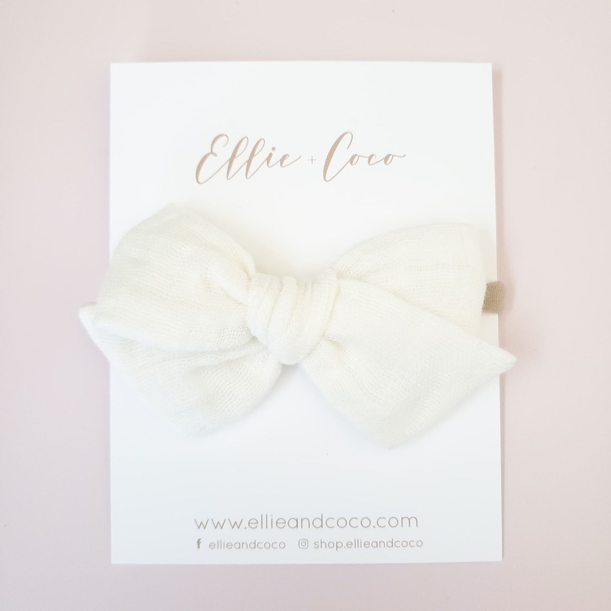 white baby headband for baptism