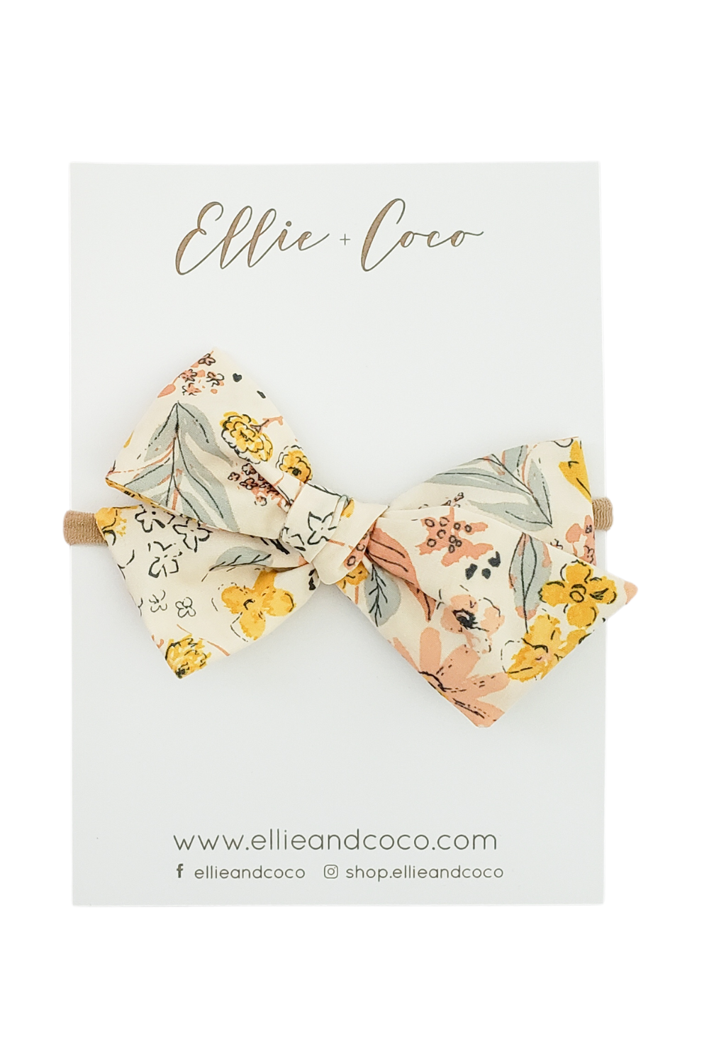 floral baby headband