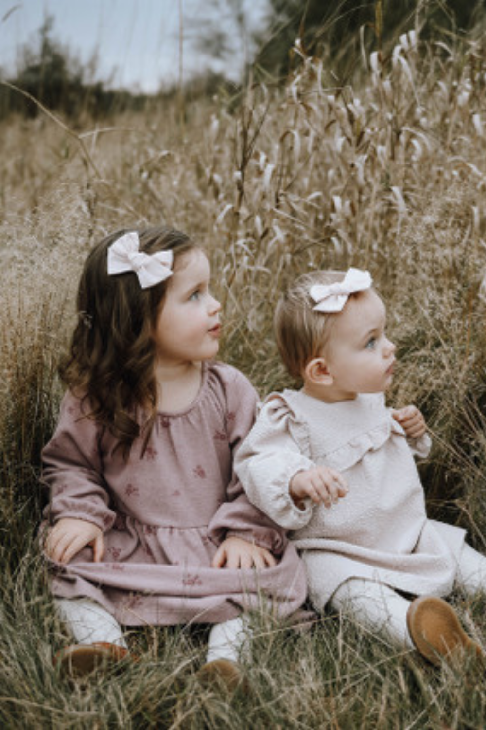 baby girl hair bow headband for boho photoshoot