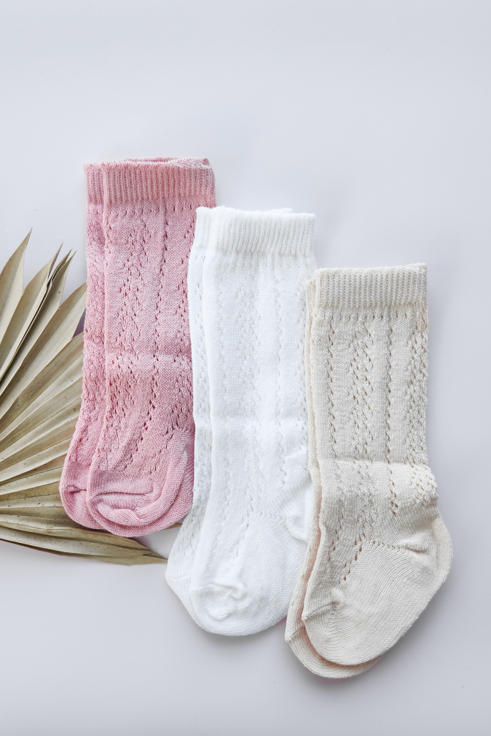 Ivory Knee High Knit Baby Socks Crochet Knee High Baby Socks Canada