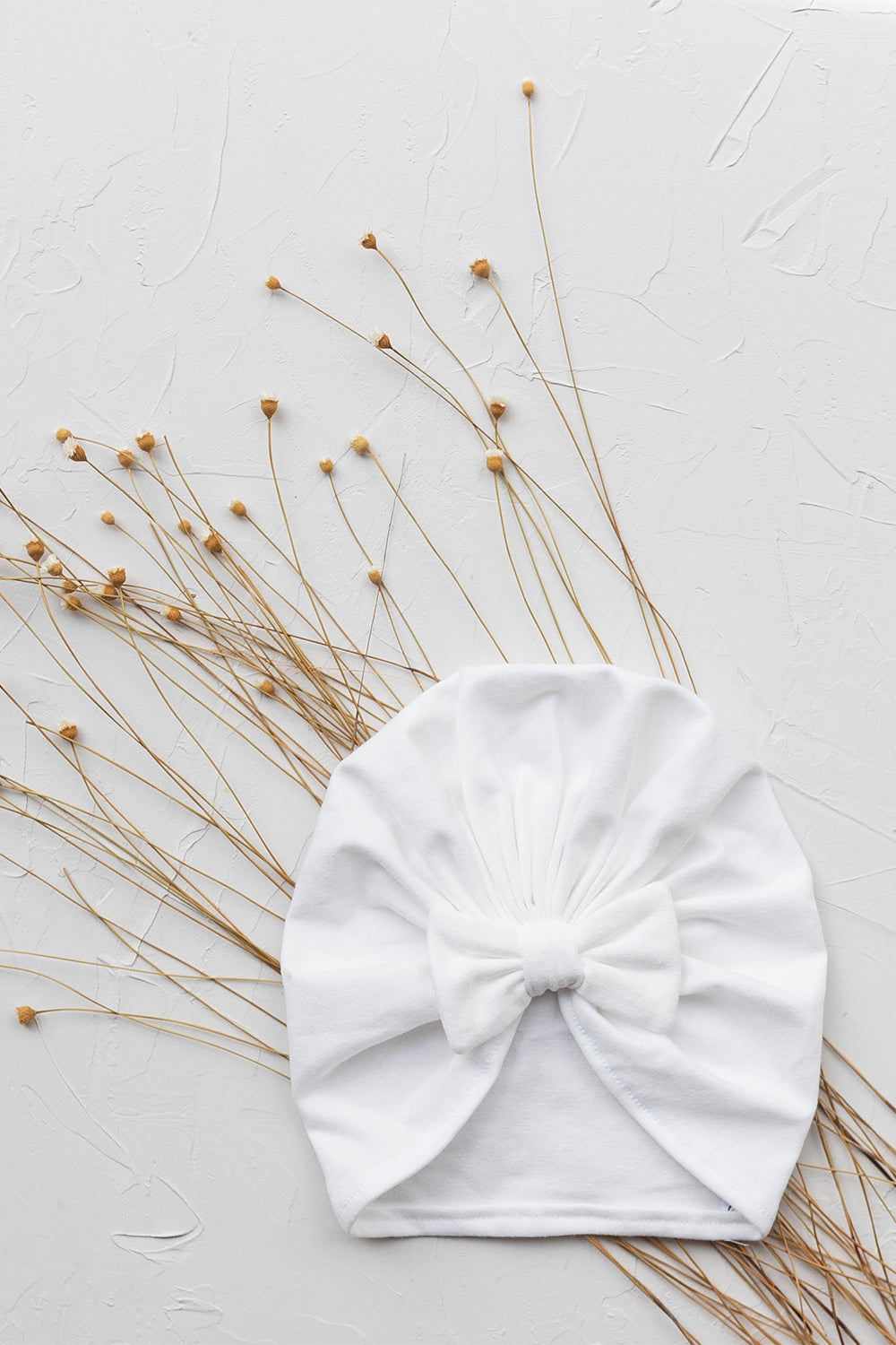 ivory white newborn baby hats for hospital