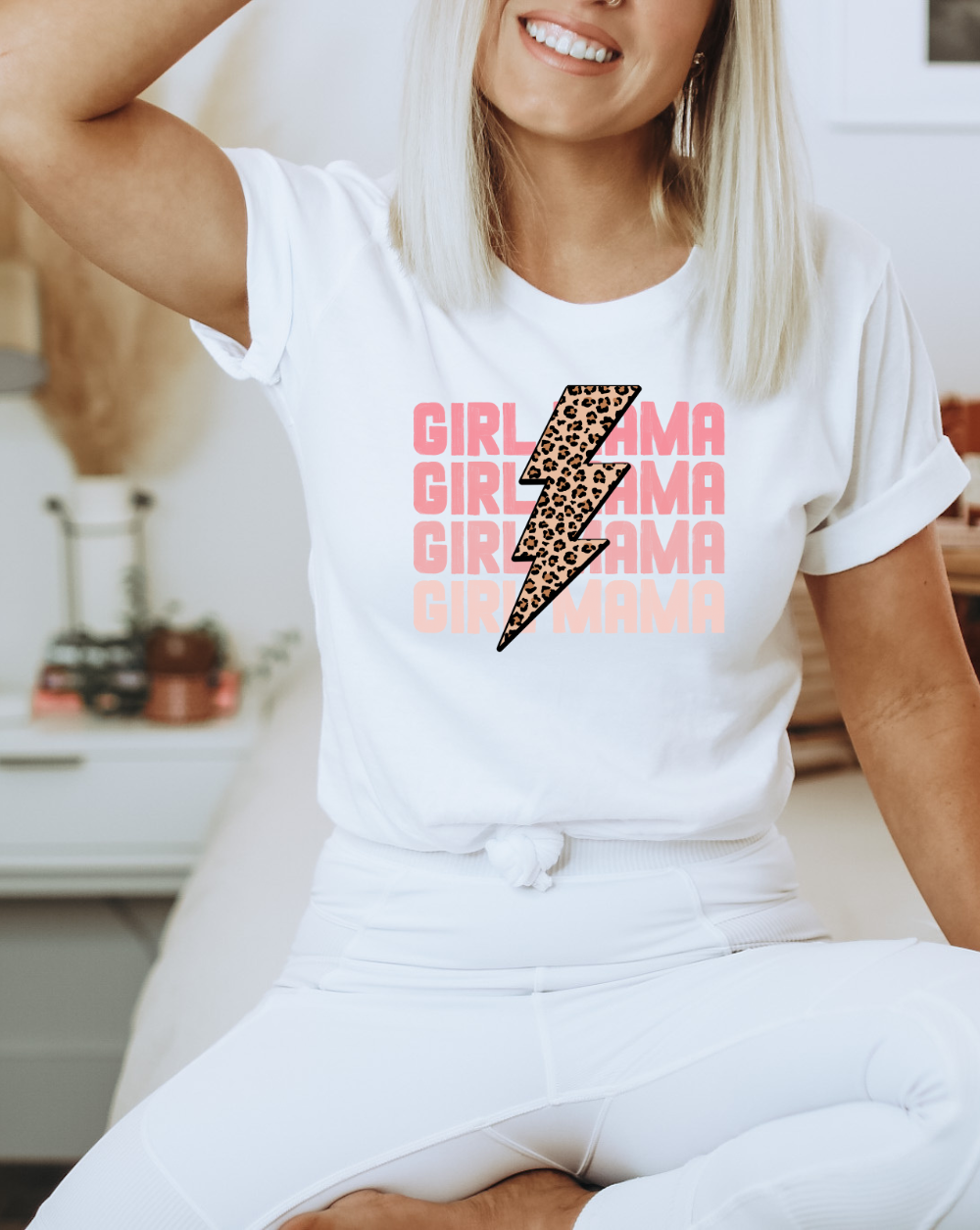 retro girl mama shirt