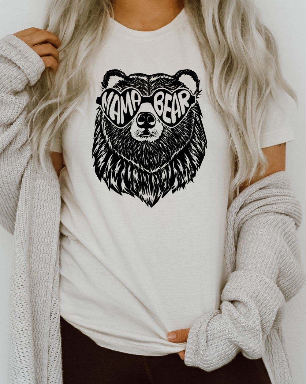 mama bear t shirt with sunglasses