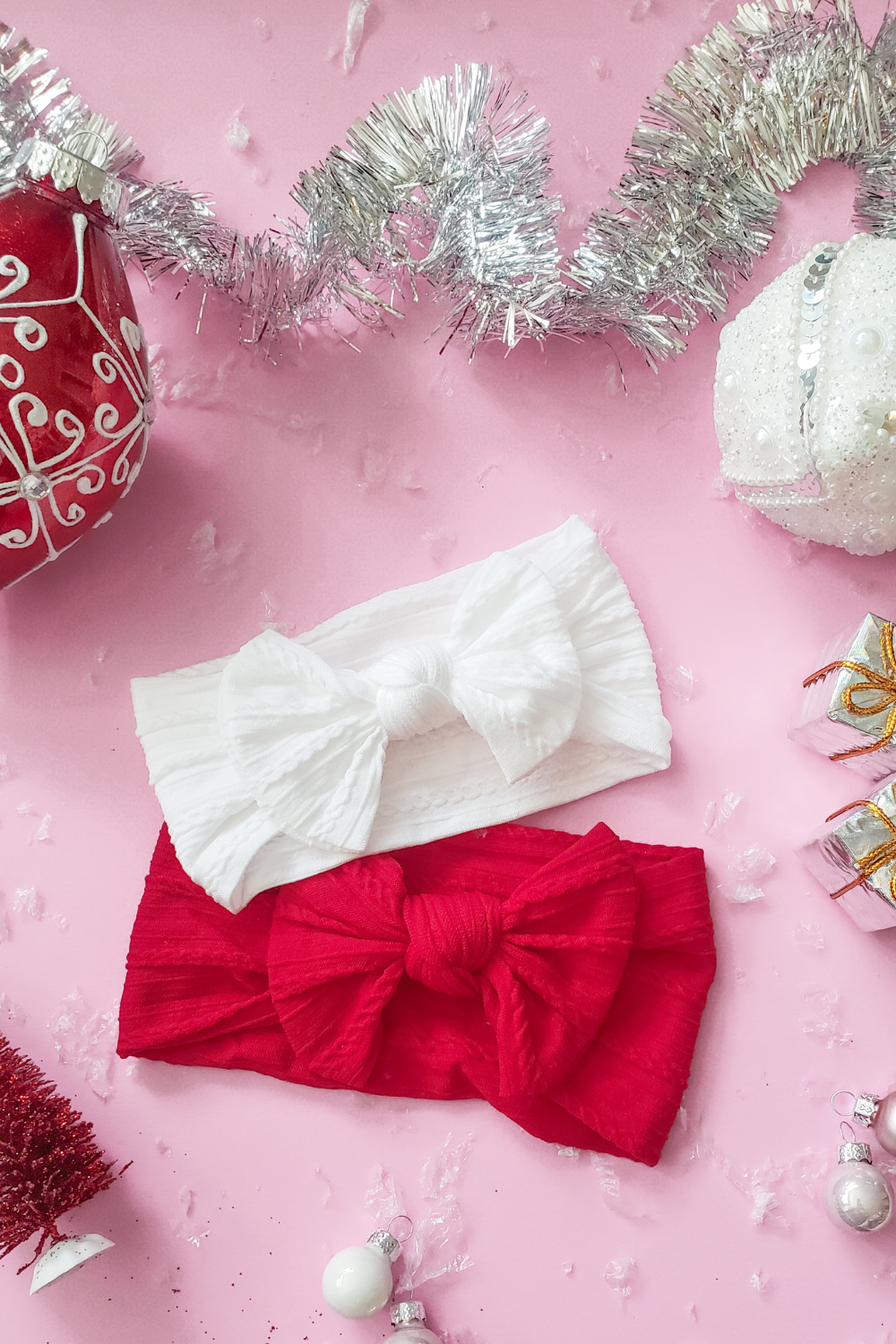 christmas red baby headwrap