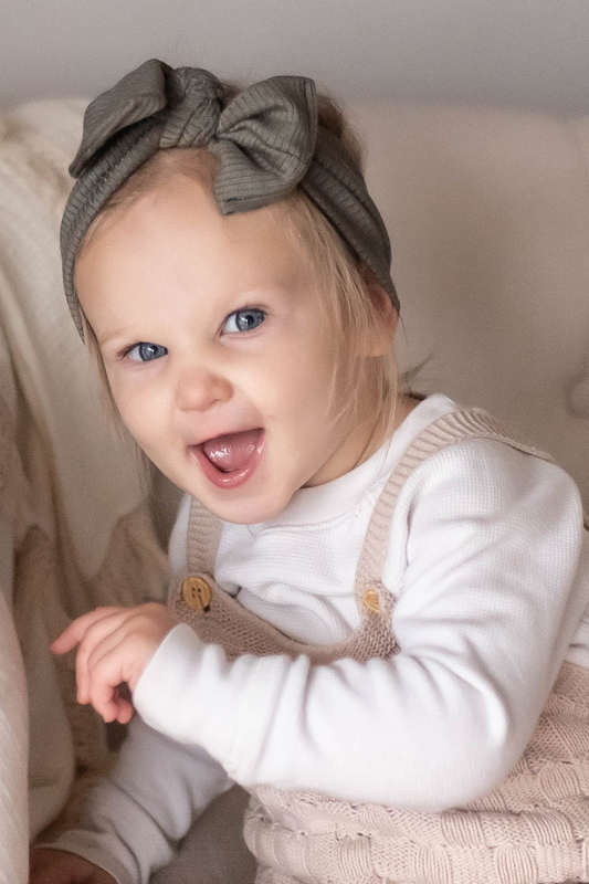 sage green baby headwrap