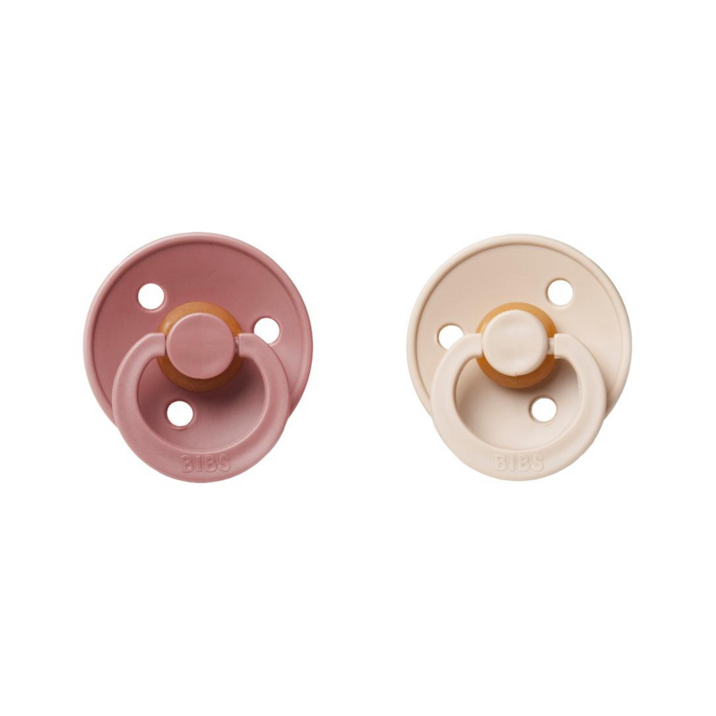pink and vanilla bibs baby pacifier soother