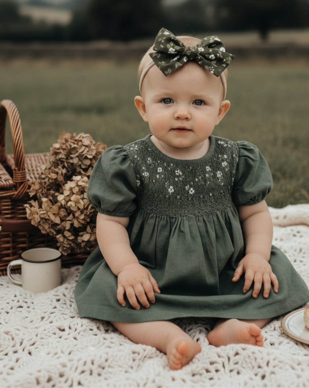 Forest Dogwood Oversize Bow