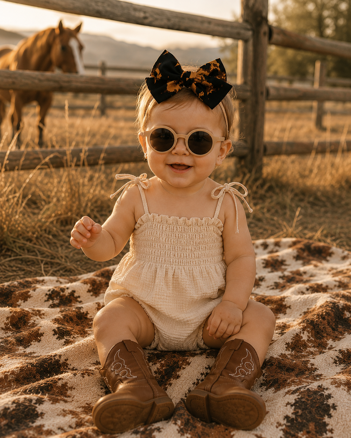 western baby outfit 