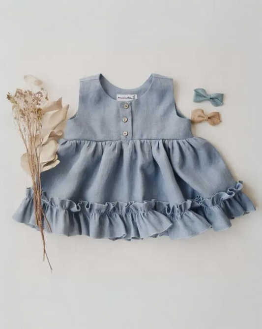 blue baby dress boho style