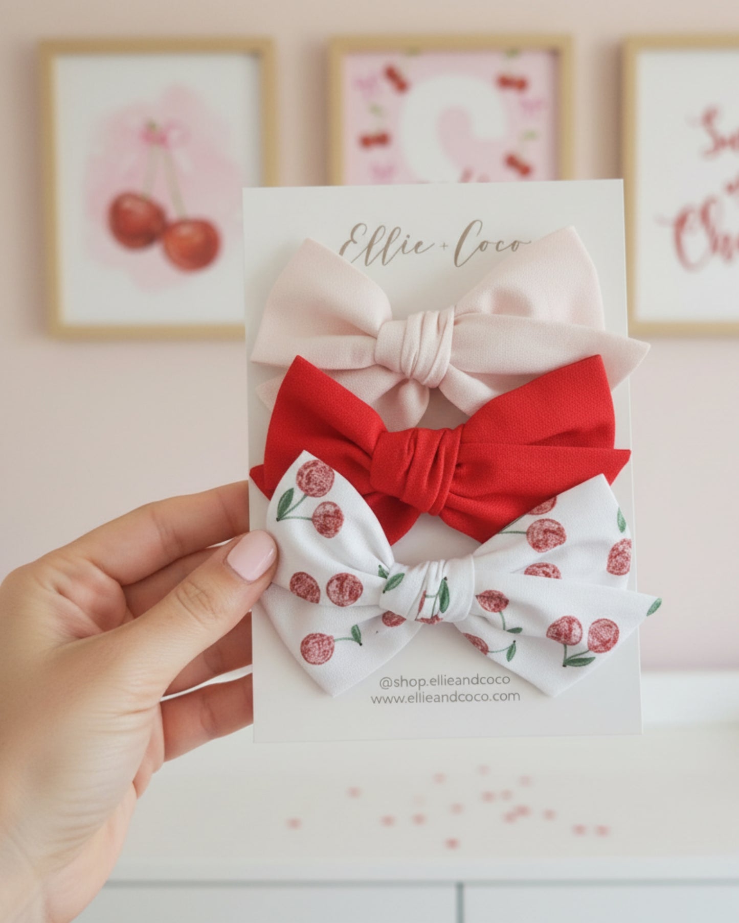 Disco Cherries Headband Set