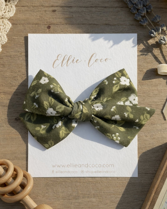 forest flower baby bow stretchy headband for baby shower gift