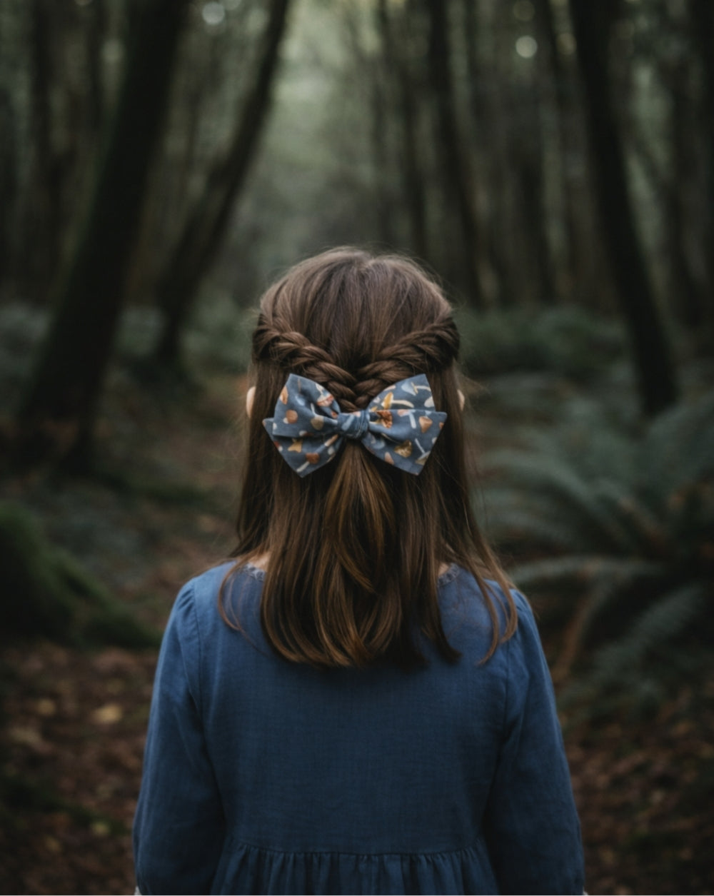 mushroom bow hair clip cottagecore girl hairstyles