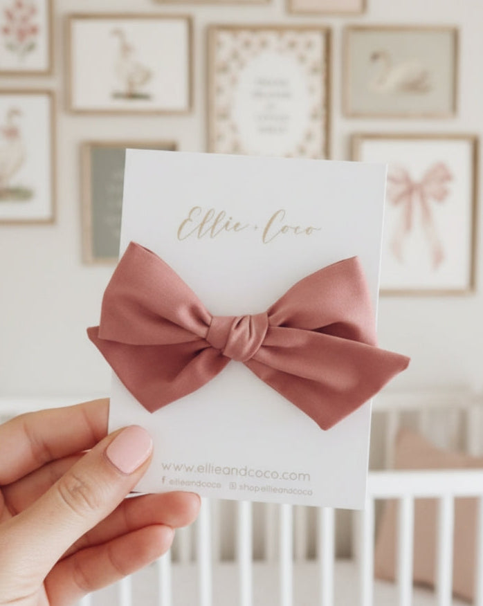 pink baby bow stretchy newborn headband for baby shower gift