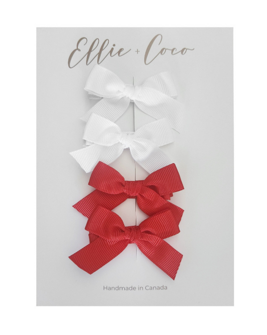 small christmas pigtail hair clips for little baby girl 