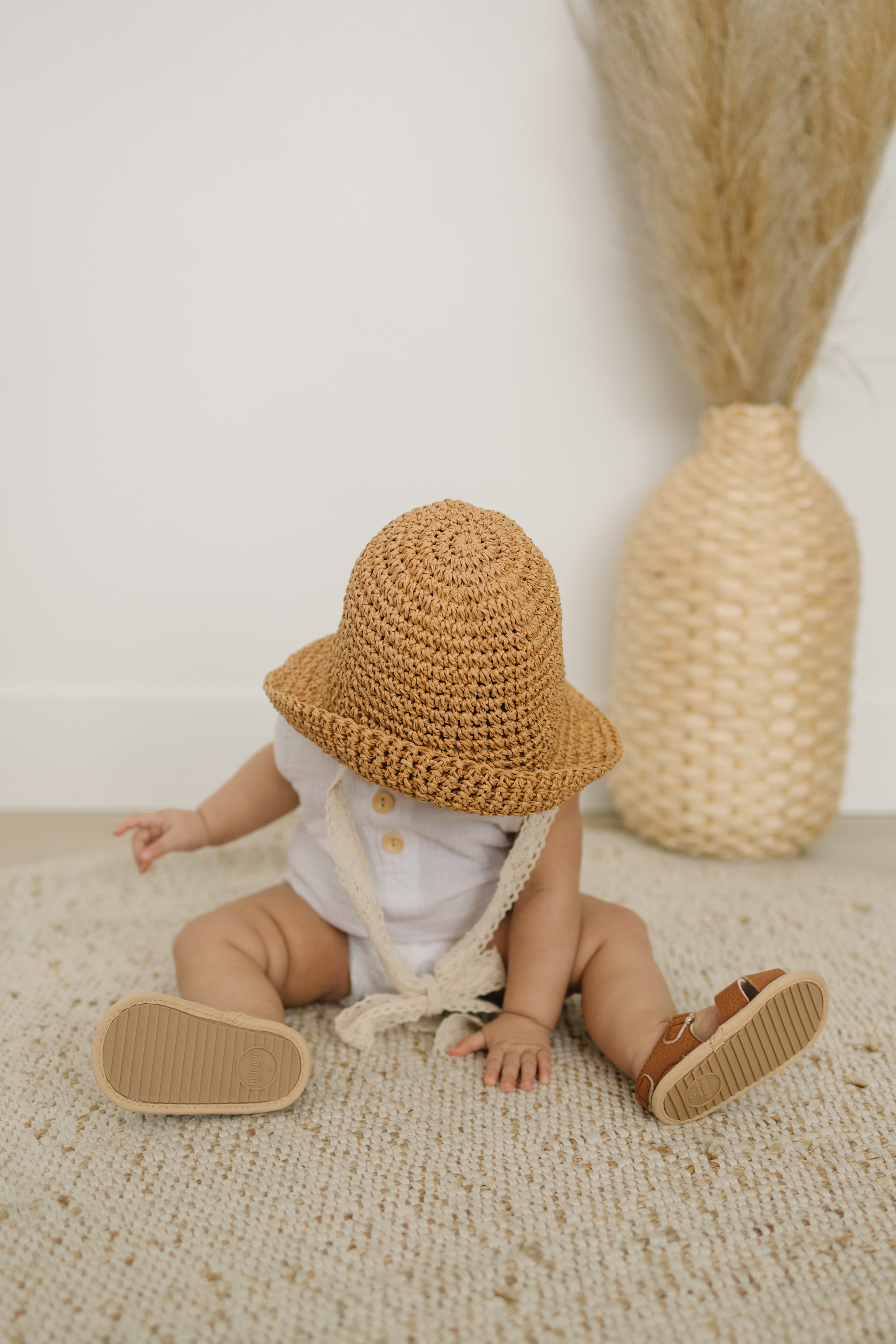 Baby Sun Hats Canada, Baby Sun Hat And Sunglasses, Straw, 60% OFF