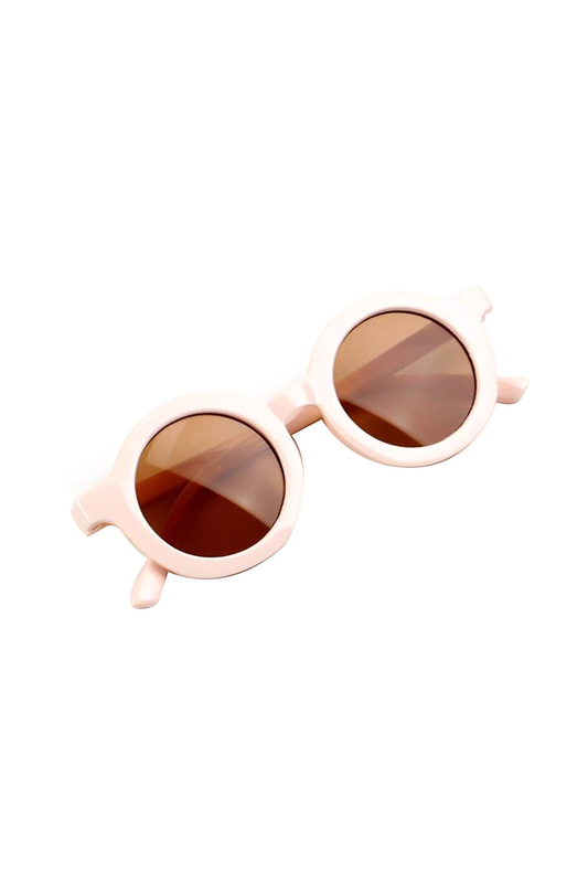 Retro Round Sunglasses | Blush
