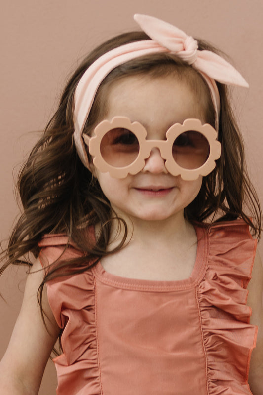 Retro Flower Sunglasses | Blush