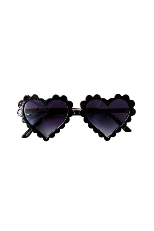 black baby heart sunglasses