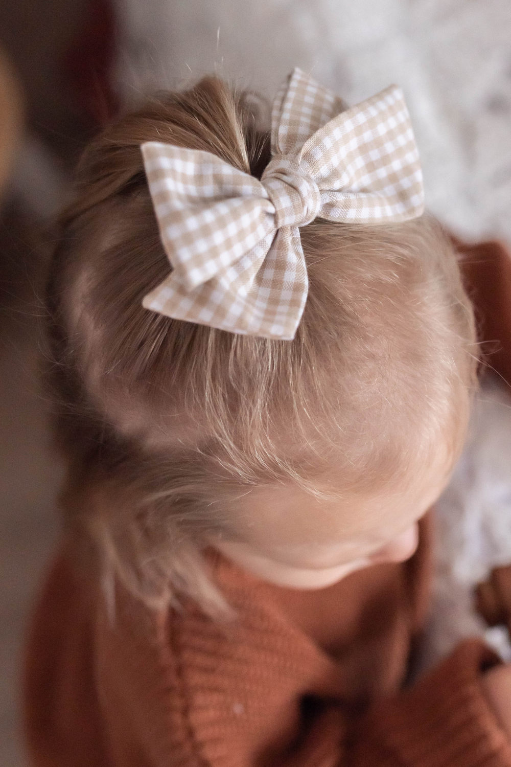 plaid baby headband