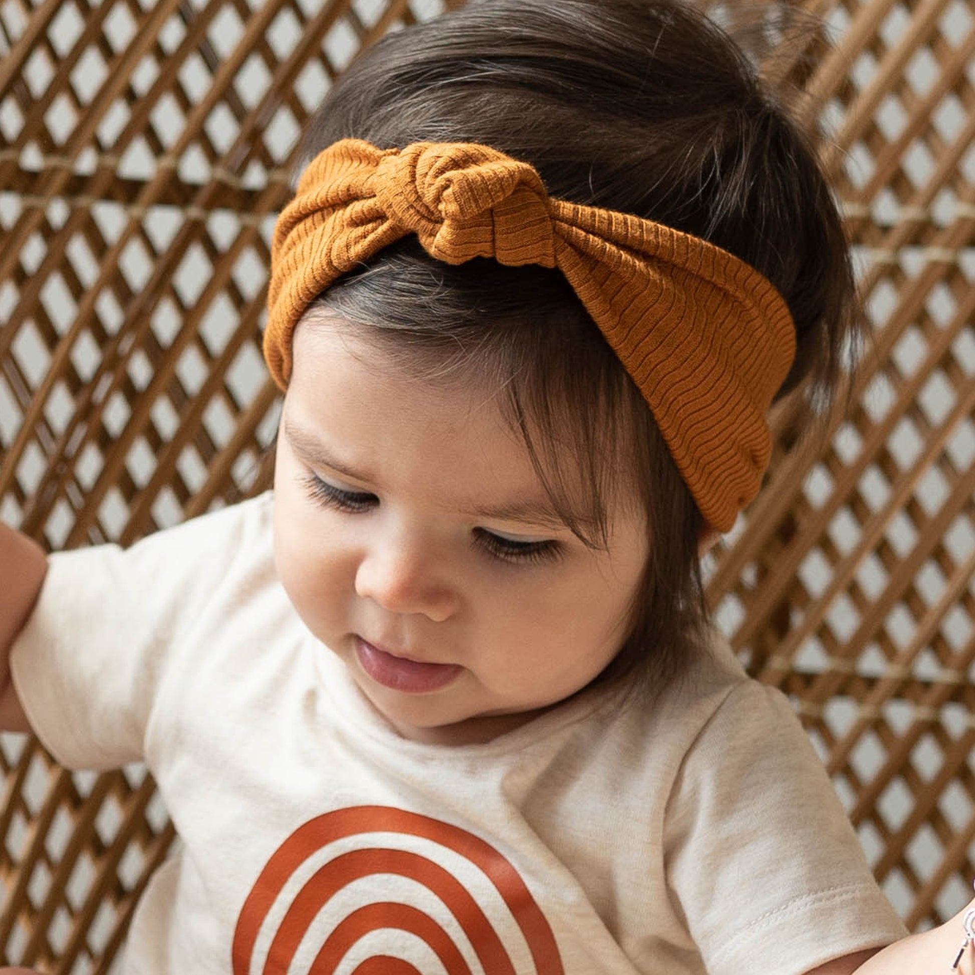Baby turban headband.
