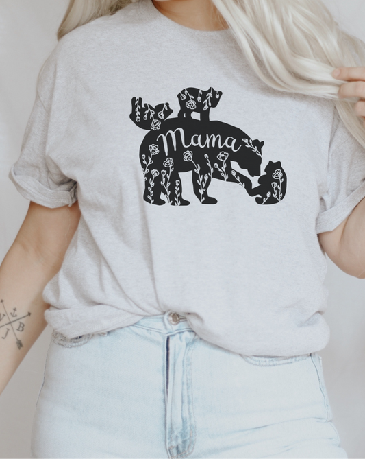 mama bear shirt with 3 cubs