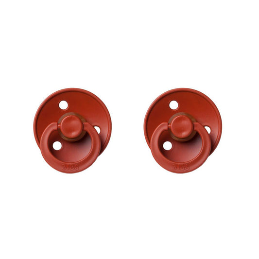 rust red  bibs baby pacifier soother