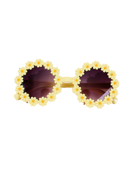 yellow daisy sunglasses for kids
